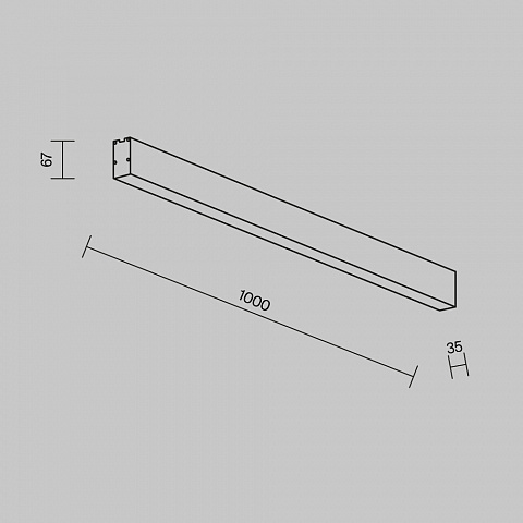 Линейный светильник Maytoni Technical LL311044