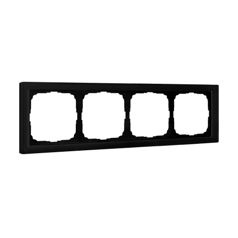 Systeme Electric ArtGallery Pure Матовое органическое стекло Черный Рамка 4-ая