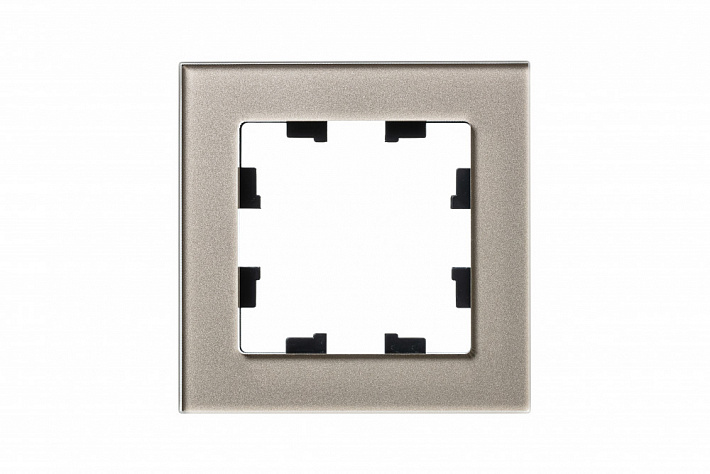 Systeme Electric AtlasDesign Nature Стекло шампань Рамка 1-ая