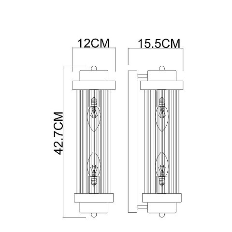 Настенный светильник Arte Lamp Hanna A1070AP-2CC