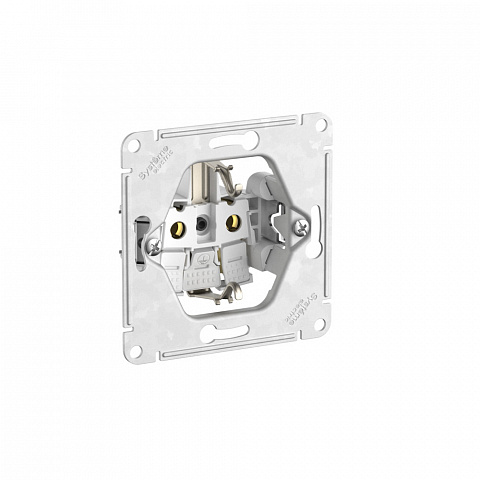 Systeme Electric AtlasDesign Карбон Розетка с заземлением, 16А, мех., быстрозажим. клем.