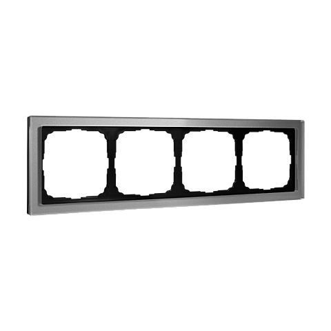 Systeme Electric ArtGallery Pure Органическое стекло Алюминий Рамка 4-ая