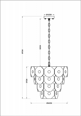 Каскадная люстра ARTE Lamp A4069LM-7AB