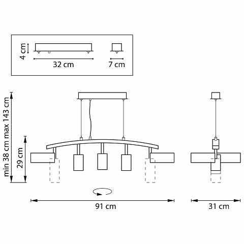 Подвесная люстра Lightstar LR735872363