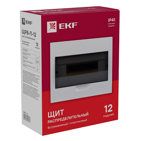 EKF PROxima Щит распред. встраиваемый ЩРВ-П-12 IP41