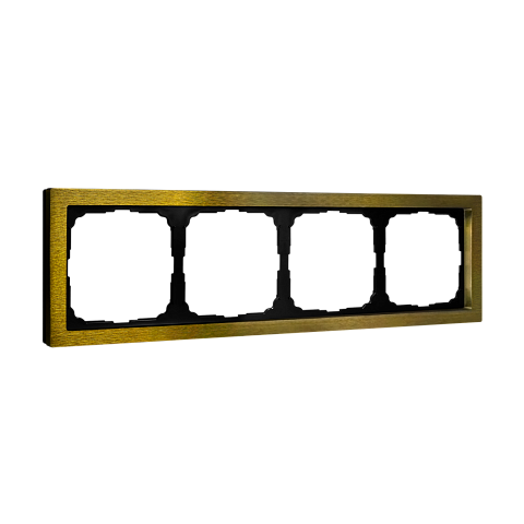 Systeme Electric ArtGallery Pure Металл Золото Рамка 4-ая