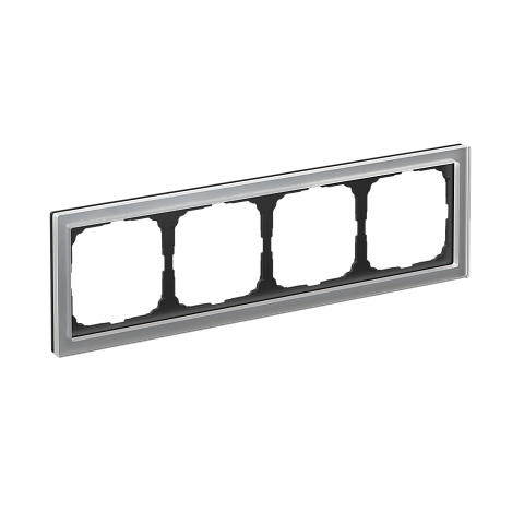 Systeme Electric ArtGallery Pure Органическое стекло Алюминий Рамка 4-ая