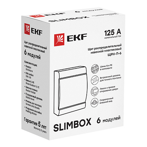 EKF PROxima SlimBox Щит распред. навесной ЩРН-П-6 IP41