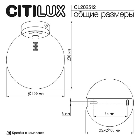 Накладной светильник Citilux CL202512