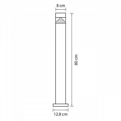 Уличный светодиодный светильник Lightstar Raggio 377707