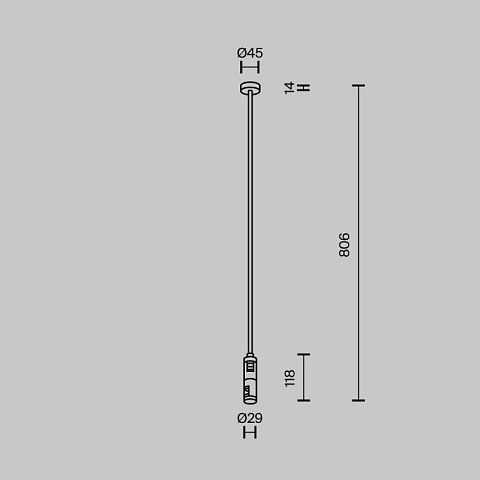 Стойка Maytoni TRA159C-D1-BS