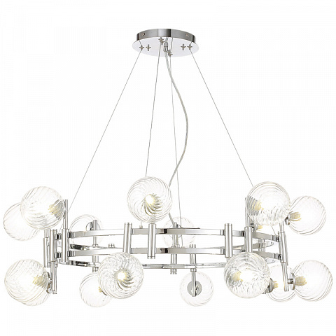 Подвесная люстра Crystal Lux LUXURY SP16 CHROME