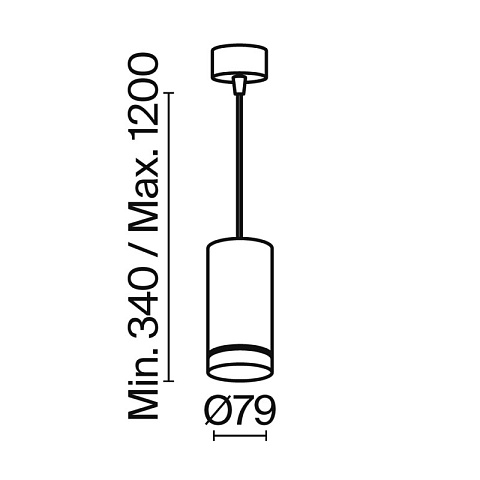 Подвесной светильник Maytoni P085PL-12W3K-B