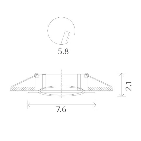 Встраиваемый светильник ARTE Lamp A2103PL-1SS