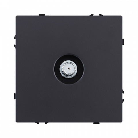 Розетка TV, черный матовый Kollinger Eclipse EC-020BK