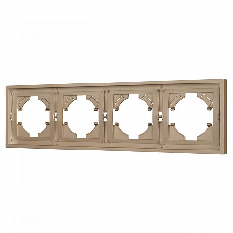 Рамка пластиковая FRM-TENDO-PL-4-GD Arlight 053850