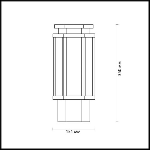 Садово-парковый светильник Odeon Light 4048/1B