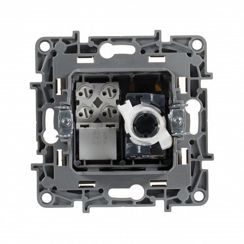 Legrand Etika Слоновая кость Розетка телефонная+ компьютерная (RJ11+RJ45) 5 категория  UTP