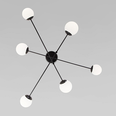 Потолочная люстра Eurosvet Netz 30181/6 черный Smart
