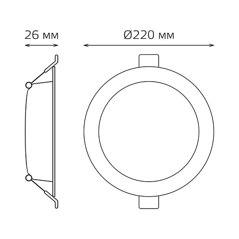 Светильник Downlight Gauss 9030520224