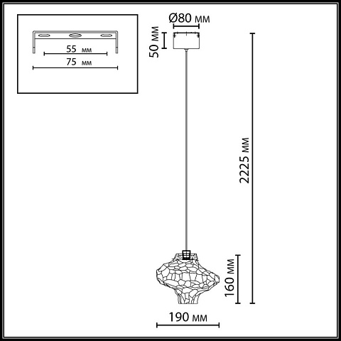 Подвесной светильник Odeon Light 5108/3L