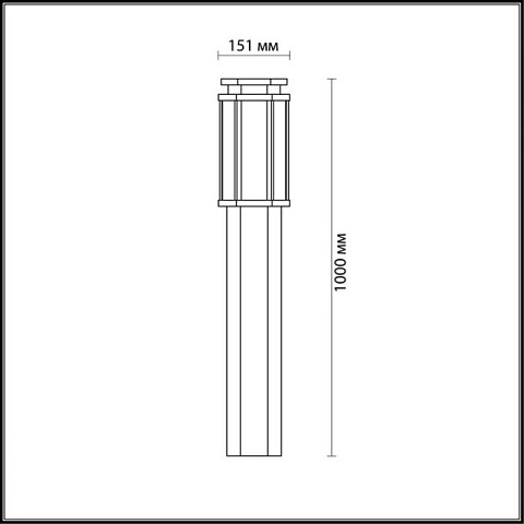 Садово-парковый светильник Odeon Light 4048/1F