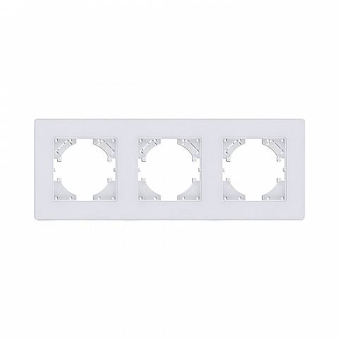 Рамка 3-постовая, белый Kollinger Eleganz Acryl EA3WH