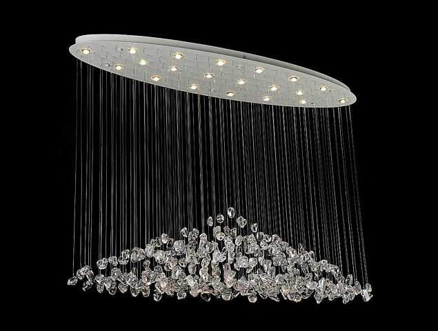 Каскадная люстра Newport 8230/140 С oval white clear