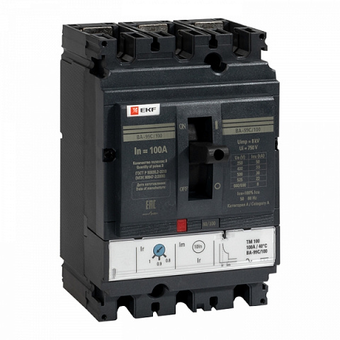EKF PROxima Автоматический выключатель ВА-99C (Compact NS) 100/100А 3P 36кА