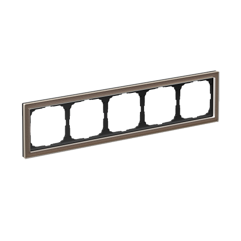Systeme Electric ArtGallery Pure Органическое стекло Мокко Рамка 5-ая