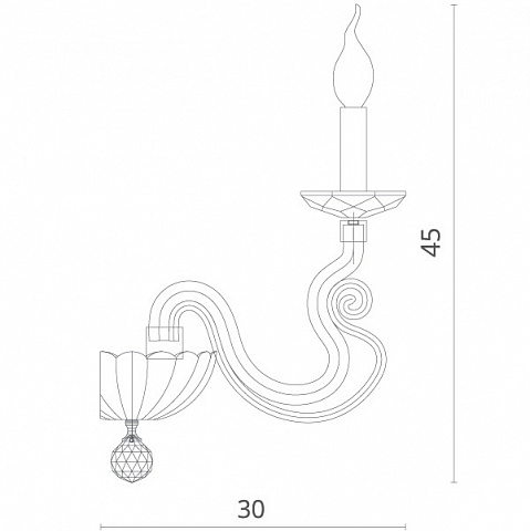 Бра Divinare 8825/03 AP-1
