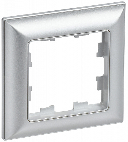 IEK BRITE DECOR Алюминий 3D-форма Рамка 1-м РУ-1-Бр