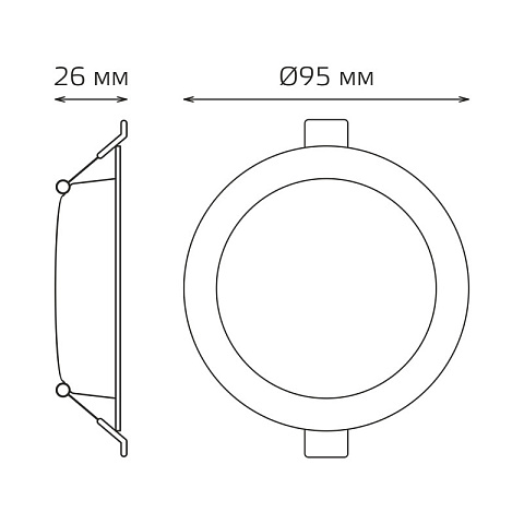 Светильник Downlight Gauss 9030420205