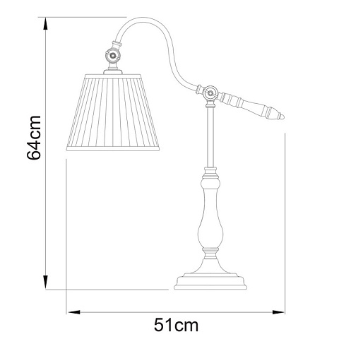 Настольная лампа ARTE Lamp A1509LT-1PB