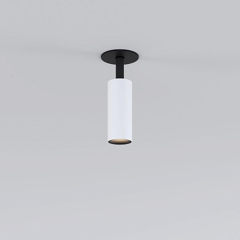 Встраиваемый светодиодный спот Elektrostandard Diffe 25039/Led белый/черный a058220