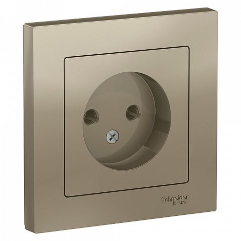Systeme Electric AtlasDesign Шампань Розетка б/з, 16А, в сборе