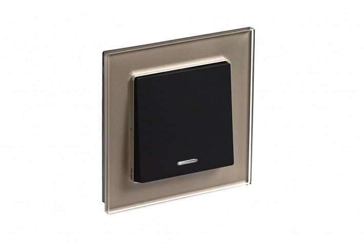 Systeme Electric AtlasDesign Nature Стекло шампань Рамка 1-ая