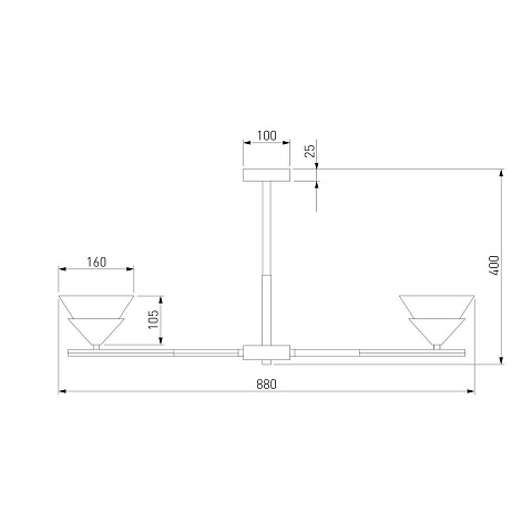Потолочная люстра Eurosvet Rylee 70138/8 хром