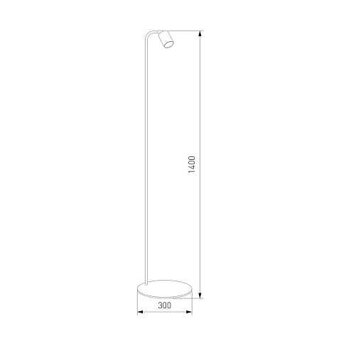 Торшер TK Lighting 5489 Logan Black