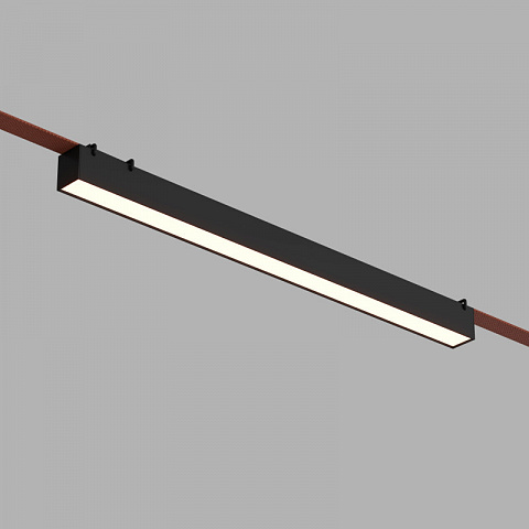 DK5676-BK Cветильник для трека-ремня Belty Smart, серия Linear, со светодиодом, L642*W40*H45мм, 48V DC, 24W, RA90, 120°, 2700-6500K, IP20, черный, алюминий