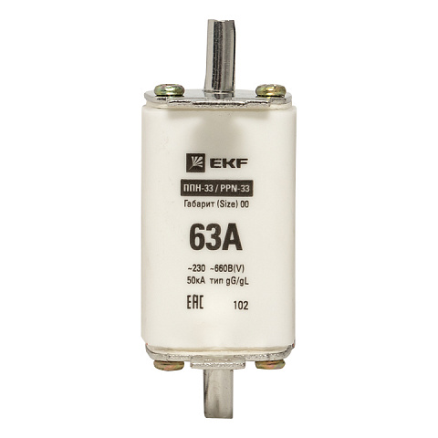 EKF PROxima Плавкая вставка ППН-33 160/ 63А габарит 00
