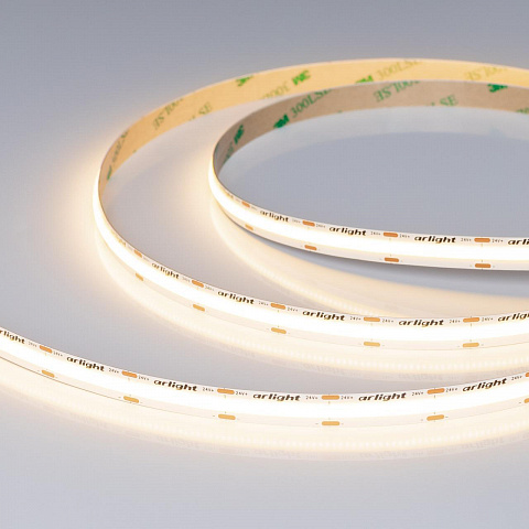 Светодиодная лента COB-X576-10mm 24V Warm3500 (15 W/m, IP20, 5m) Arlight 059120