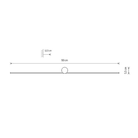 Настенный светильник Nowodvorski Spin Led M Black 10621