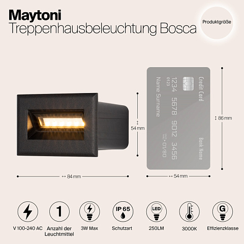 Светильник для ступеней Maytoni O045SL-L3B3K