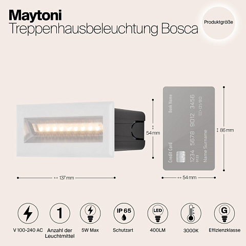 Светильник для ступеней Maytoni O045SL-L5W3K