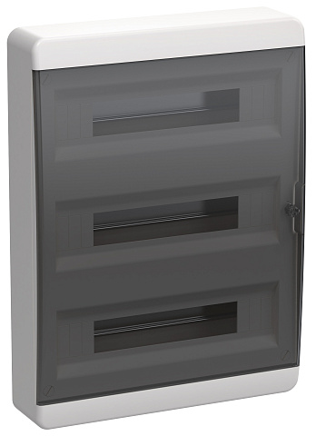 IEK TEKFOR Корпус пласт. ЩРН-П-54 IP41 черн. прозр. дверь