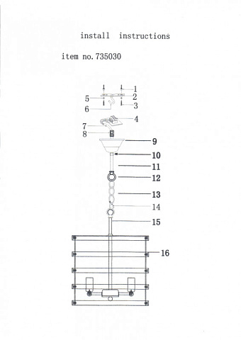 Подвесная люстра Lightstar 735030