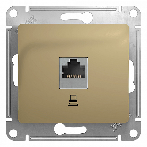 Systeme Electric Glossa Титан Розетка компьютерная RJ45 кат.5E