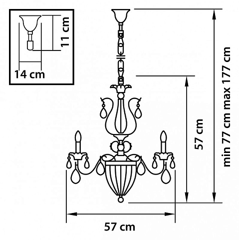 Подвесная люстра Lightstar 790064