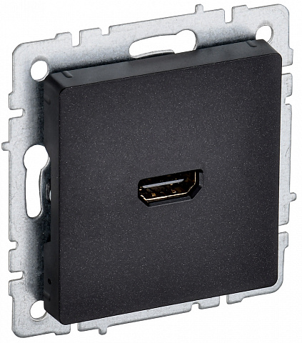 IEK BRITE BASE Черный Розетка HDMI РHDMI-0-БрЧ
